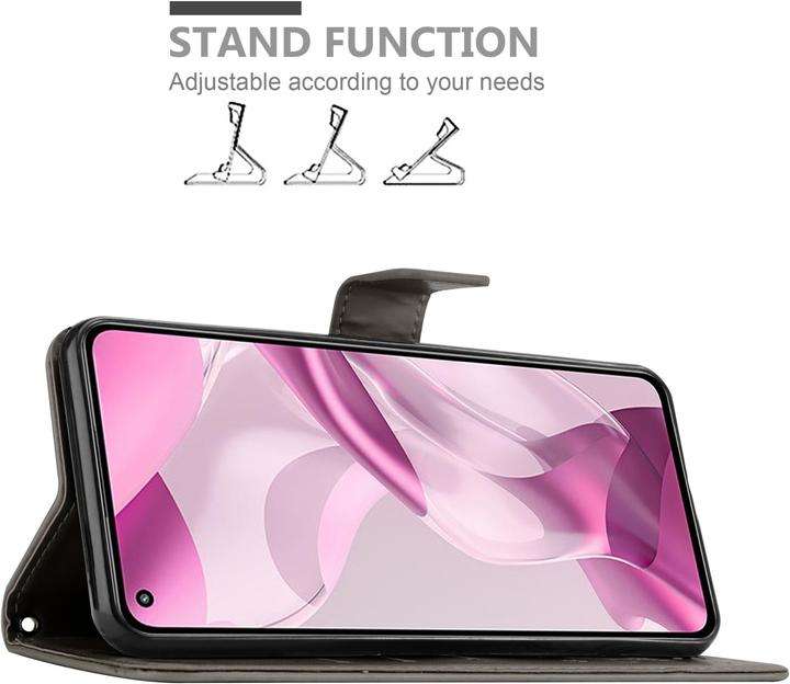 Produktbild Cadorabo Flower Book Hülle (Xiaomi Mi 11 Lite, Xiaomi Mi 11 Lite 5G, Xiaomi Mi 11 Lite 5G NE)