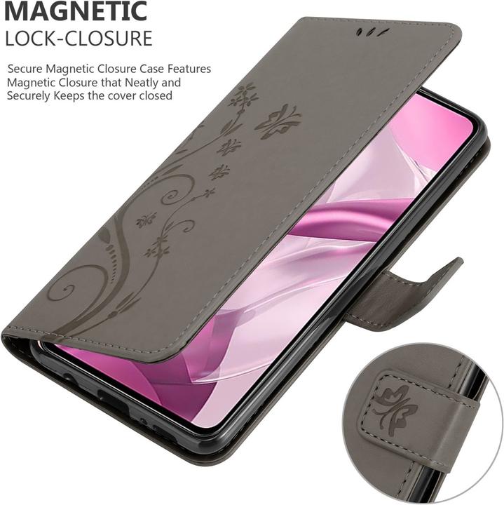 Produktbild Cadorabo Flower Book Hülle (Xiaomi Mi 11 Lite, Xiaomi Mi 11 Lite 5G, Xiaomi Mi 11 Lite 5G NE)