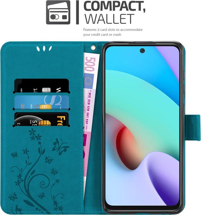 Immagine prodotto Cadorabo Copertina del libro a fiori (Xiaomi Redmi 10)