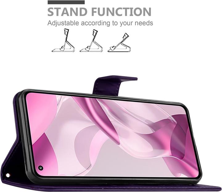 Actual product image Cadorabo Flower Book cover (Xiaomi Mi 11 Lite, Xiaomi Mi 11 Lite 5G)