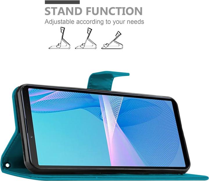 Productafbeelding Cadorabo Bloemen Boekomslag (Sony Xperia 10 III)