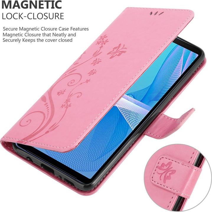Productafbeelding Cadorabo Bloemen Boekomslag (Sony Xperia 10 III)