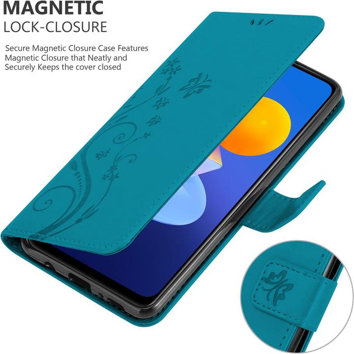 Actual product image Cadorabo Flower Book cover (Vivo Y72 5G, Vivo Y52s 5G)
