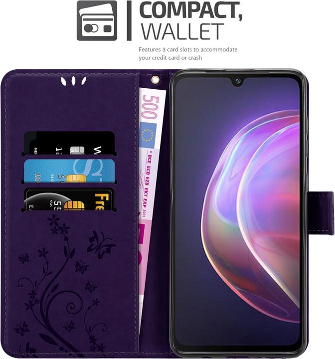 Produktbild Cadorabo Flower Book Hülle (Vivo V21)