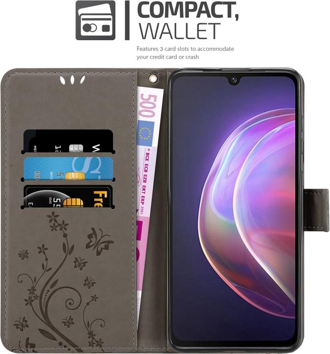 Produktbild Cadorabo Flower Book Hülle (Vivo V21)