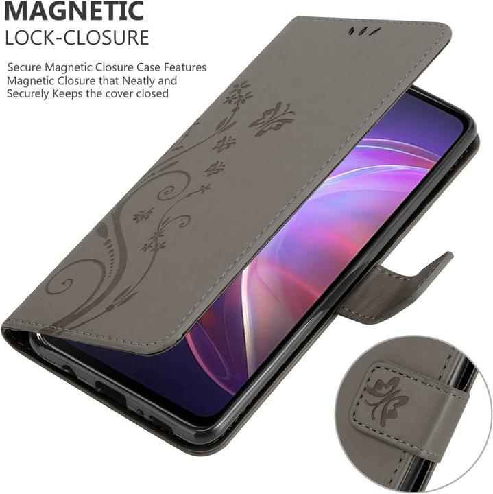Produktbild Cadorabo Flower Book Hülle (Vivo V21)