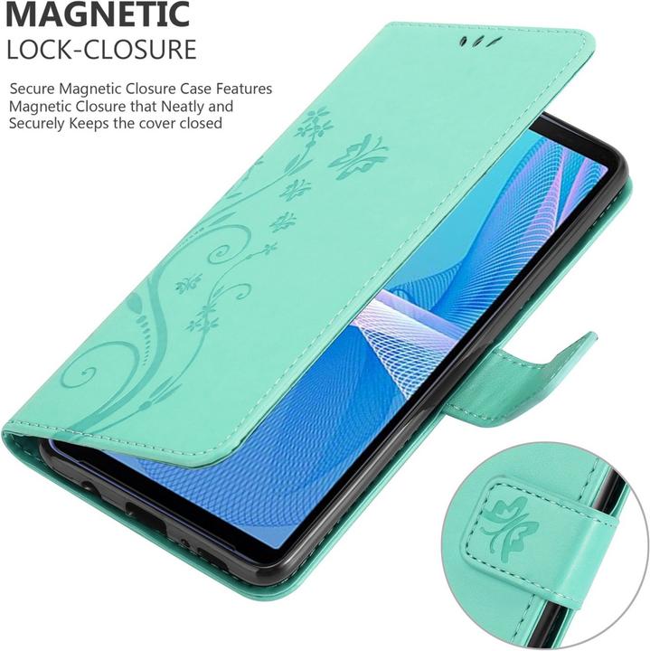 Actual product image Cadorabo Flower Book cover (Sony Xperia 10 III)