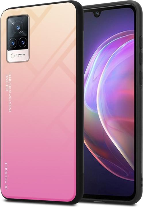 Actual product image Cadorabo TPU 2 colors glass envelope (Vivo V21)