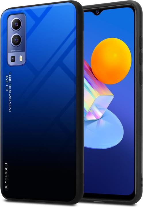 Actual product image Cadorabo TPU 2 colors glass envelope (Vivo Y72 5G, Vivo Y52s 5G)