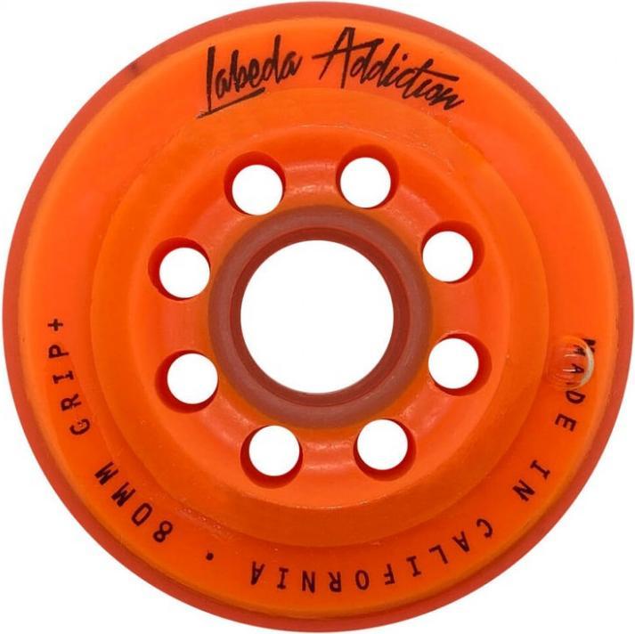 Produktbild Labeda Addiction Grip Plus 4er-Pack Rollhockey-Räder (Orange, 80 mm) (80 mm)
