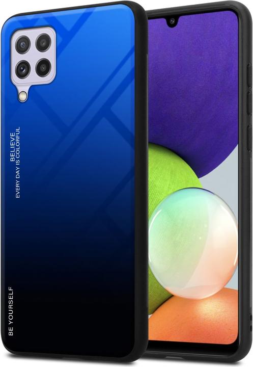 Image du produit Cadorabo TPU 2 couleurs Housse en verre (Samsung Galaxy M22, Samsung Galaxy A22, Samsung Galaxy A32)