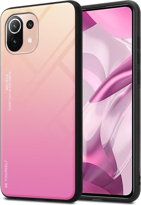 Produktbild Cadorabo TPU 2 Farben Glas Hülle (Xiaomi Mi 11 Lite, Xiaomi Mi 11 Lite 5G)