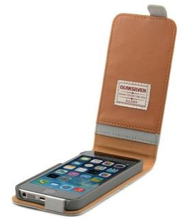 Image du produit Proporta Quiksilver Canvas Flip Case pour iPhone 5/5S/SE Gris (Apple iPhone 5, Apple iPhone 5s)