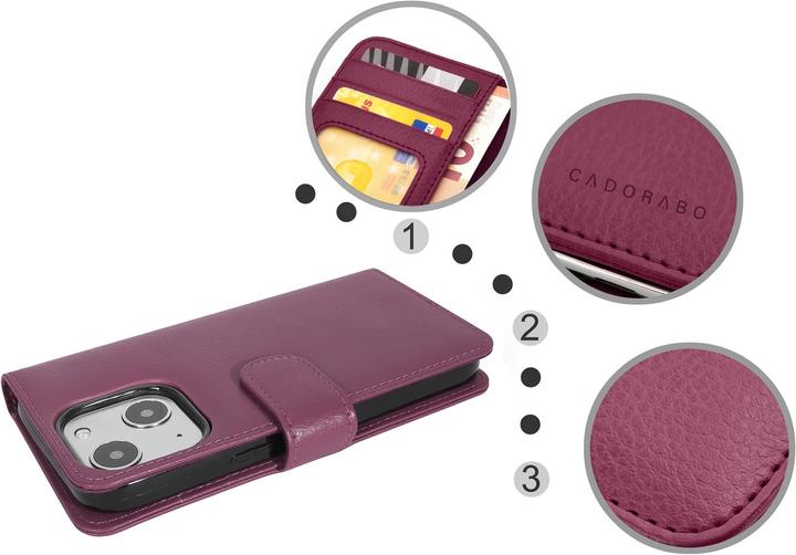 Actual product image Cadorabo 3 card slots sleeve (Apple iPhone 13 mini)