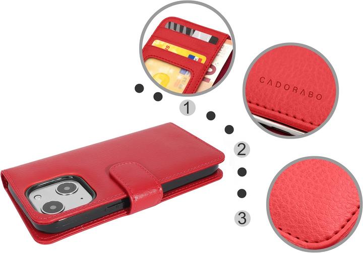 Produktbild Cadorabo 3 Kartenfächer Hülle (Apple iPhone 13 mini)
