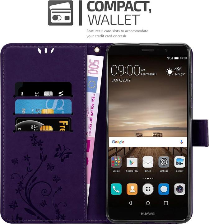 Image du produit Cadorabo Pochette Flower Book (Mate 9)