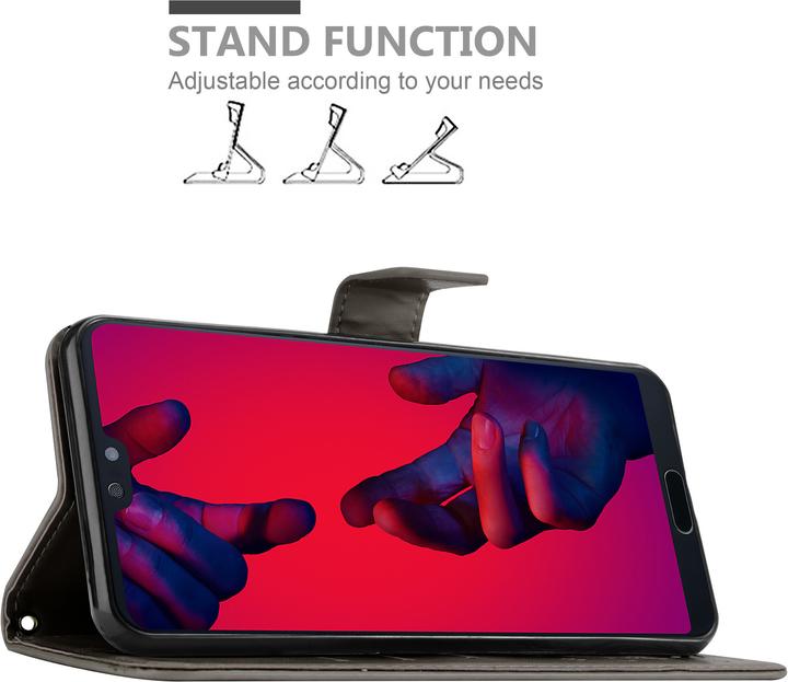 Image du produit Cadorabo Pochette Flower Book (Huawei P20 Pro, Huawei P20 Plus)