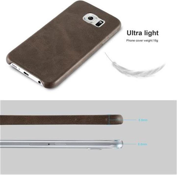 Image du produit Cadorabo Couverture rigide en similicuir avec structure (Samsung Galaxy S6)