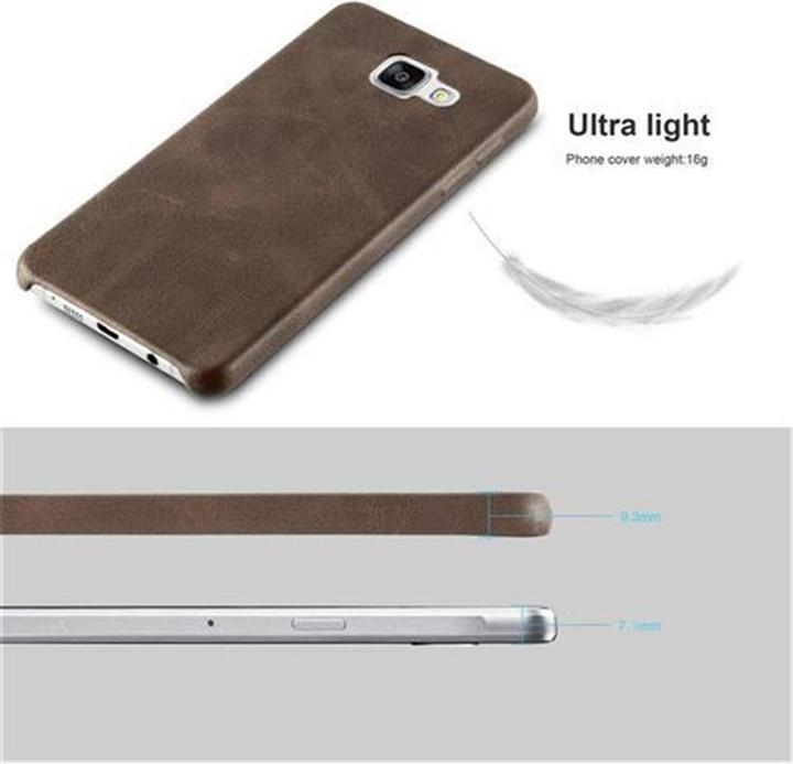 Actual product image Cadorabo Hard cover faux leather with texture (Samsung Galaxy A3)