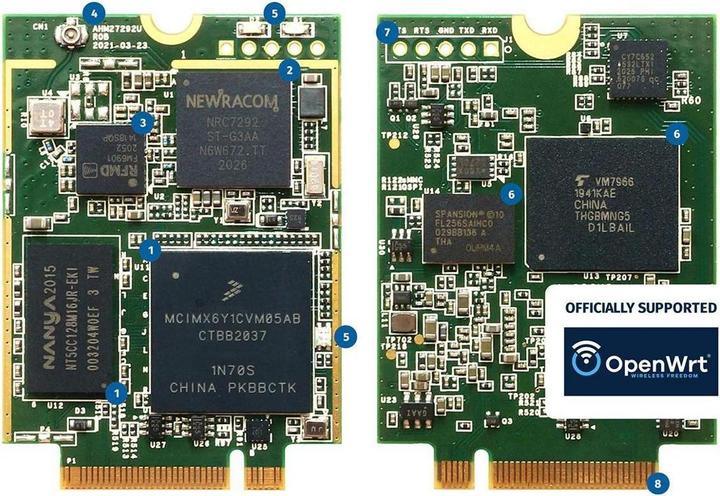 Image du produit Alfa Network s,,IEEE 802.11ah sub 1 GHz standalone M.2/NGFF B-key 3042