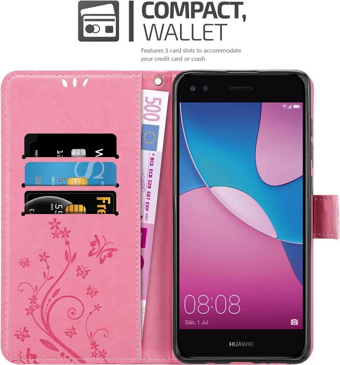Image du produit Cadorabo Pochette Flower Book (Huawei Y6 Pro (2017))