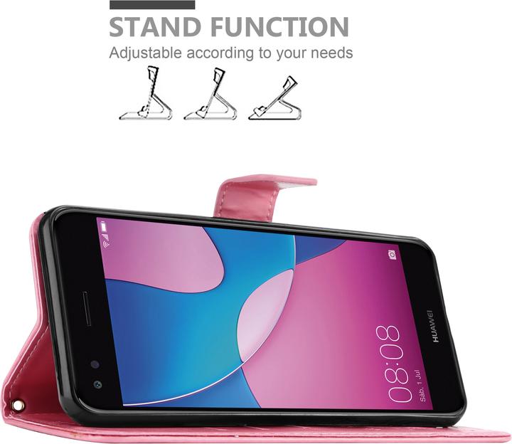 Image du produit Cadorabo Pochette Flower Book (Huawei Y6 Pro (2017))