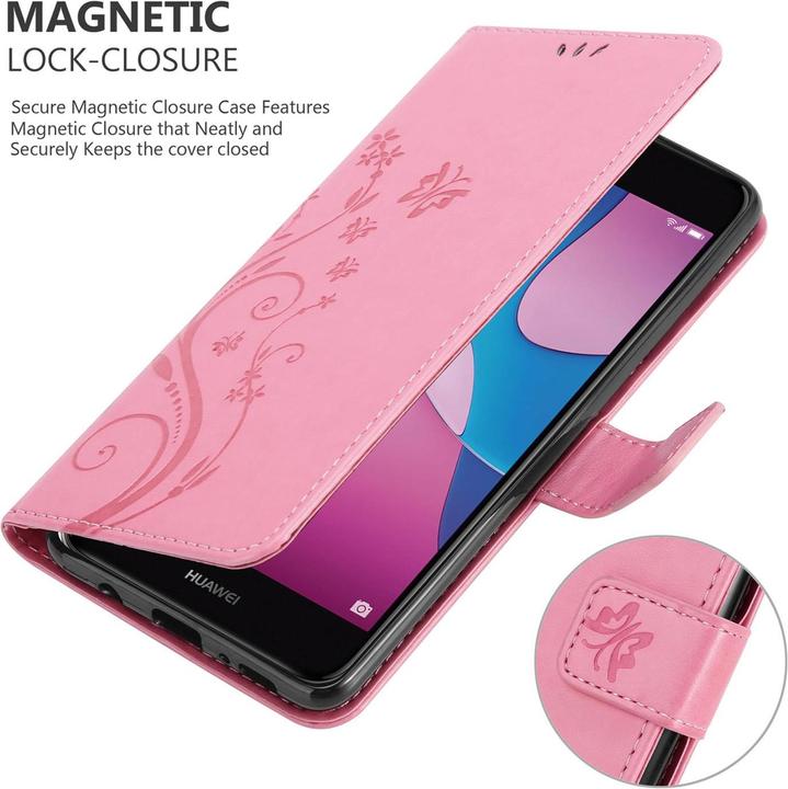 Image du produit Cadorabo Pochette Flower Book (Huawei Y6 Pro (2017))