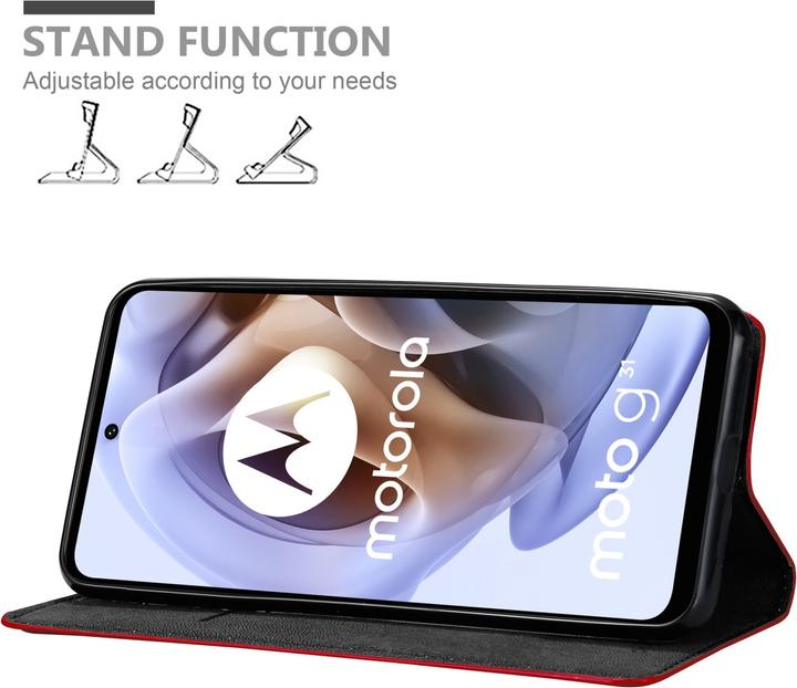 Actual product image Cadorabo Book Invis. Magnet sleeve (Motorola Moto G31, Motorola Moto G41)