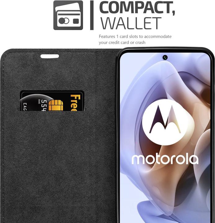 Image du produit Cadorabo Book Invis. Étui magnétique (Motorola Moto G31, Motorola Moto G41)