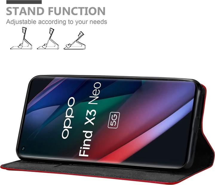 Produktbild Cadorabo Book Invis. Magnet Hülle (Oppo Find X3 Neo)