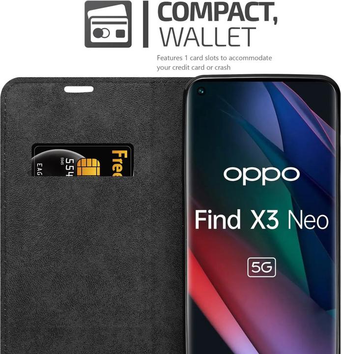 Produktbild Cadorabo Book Invis. Magnet Hülle (Oppo Find X3 Neo)