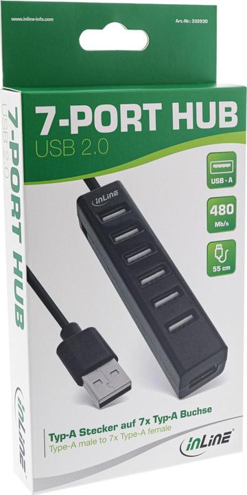 Actual product image InLine 33293D (USB-C, 7 Ports)
