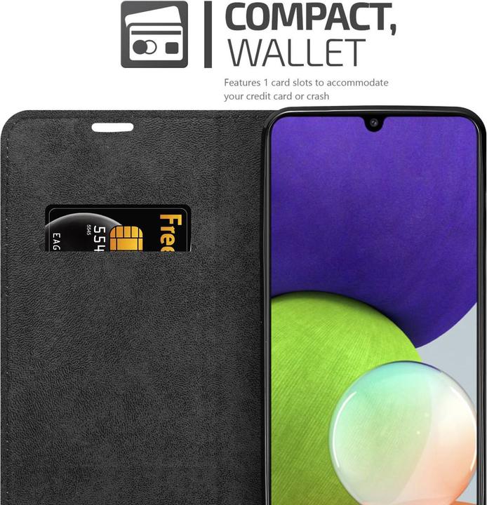 Actual product image Cadorabo Book Invis. Magnet sleeve (Samsung Galaxy M22, Samsung Galaxy A22, Samsung Galaxy A32)