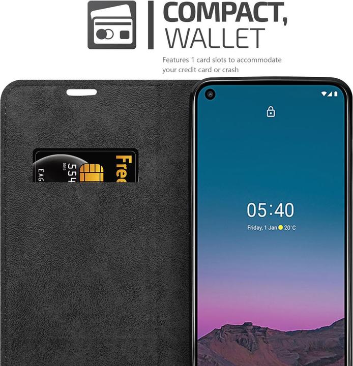 Actual product image Cadorabo Book Invis. Magnet sleeve (Nokia 5.4)