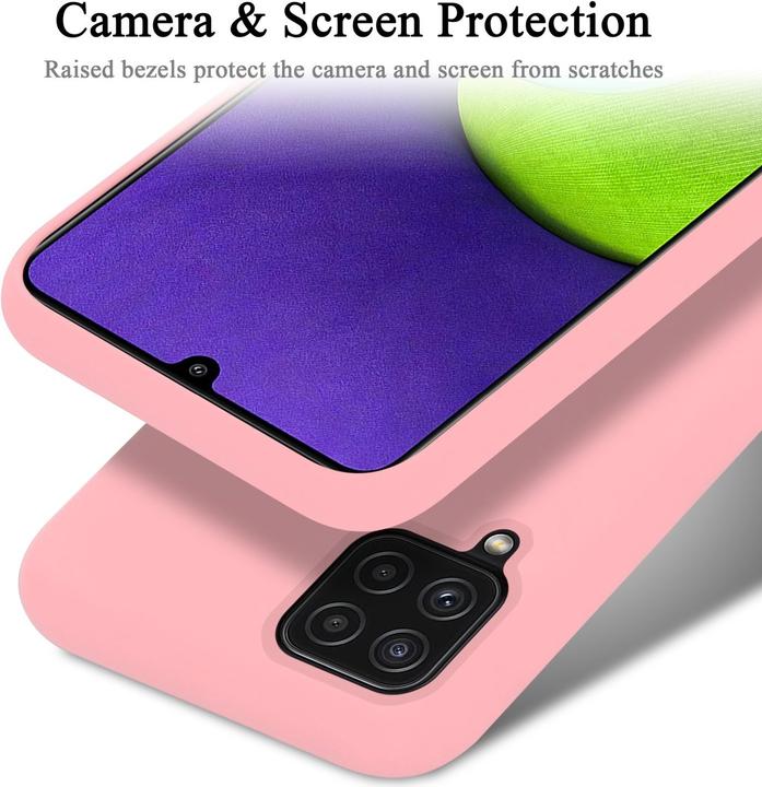 Productafbeelding Cadorabo TPU Vloeibaar Silicone Hoesje (Samsung Galaxy M22, Samsung Galaxy A22, Samsung Galaxy A32)