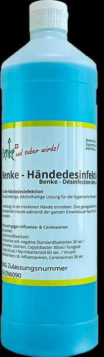 Benke Händedesinfektionsmittel - Swiss Made - 1 Liter (1000 ml)
