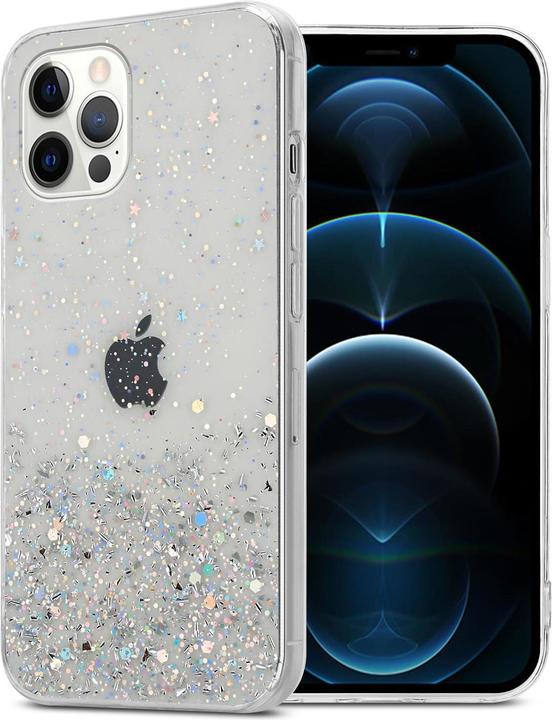 Transparent with glitter
