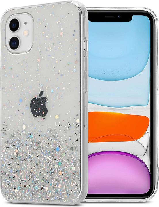 Transparent with glitter