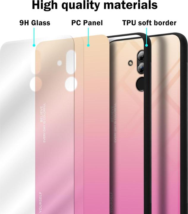 Productafbeelding Cadorabo TPU 2 kleuren glasdekking (Huawei Mate 20 Lite)