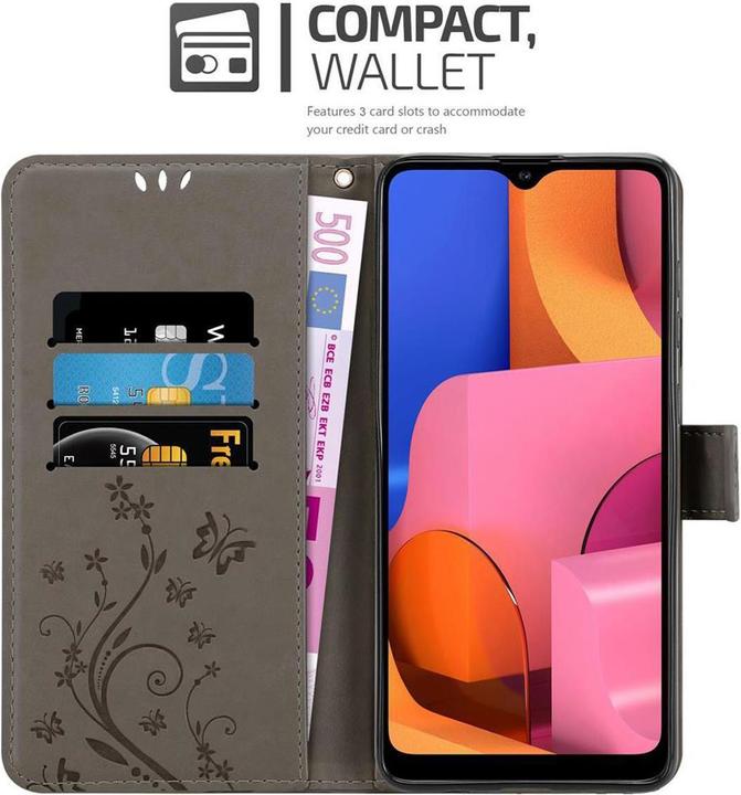 Produktbild Cadorabo Flower Book Hülle (Samsung Galaxy A21)