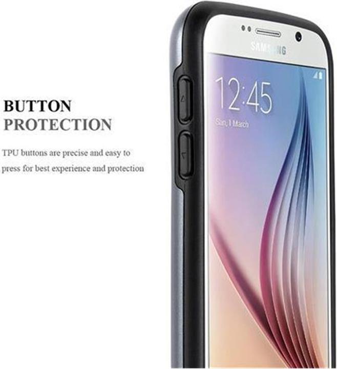 Image du produit Cadorabo Étui de protection hybride avec compartiment pour carte (Samsung Galaxy S6)