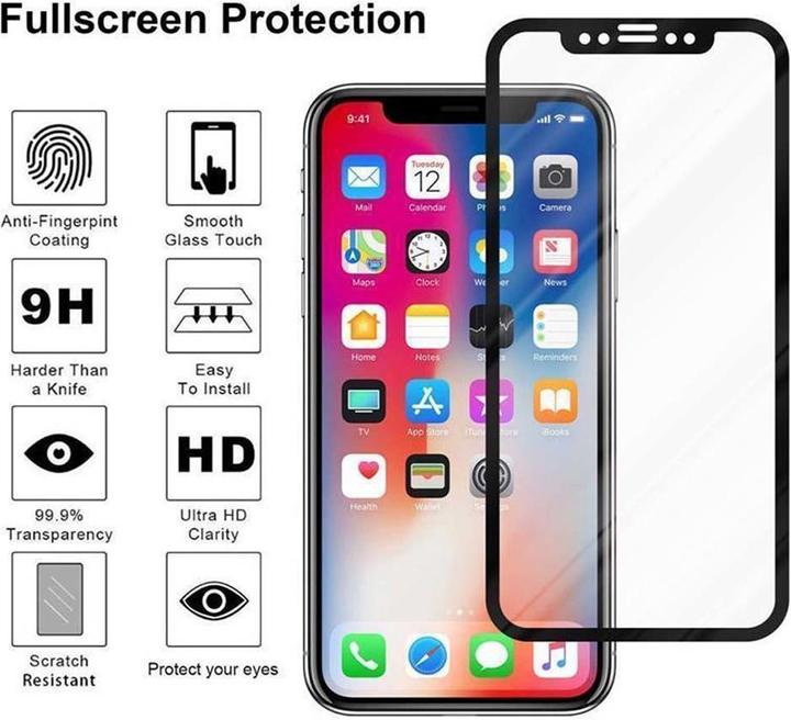 Immagine prodotto Cadorabo Copertura integrale temperata 5D (1 Pezzo/i, Apple iPhone X, Apple iPhone XS)