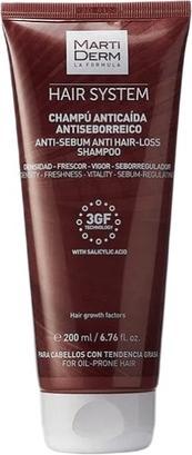 Martiderm Hair System 3gf Champu Anticaida Antisebor 200ml. (Flüssiges Shampoo)