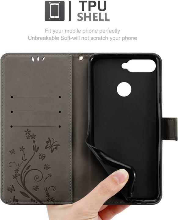 Image du produit Cadorabo Pochette Flower Book (Huawei Y6 Prime (2018), Huawei Honor 7a)