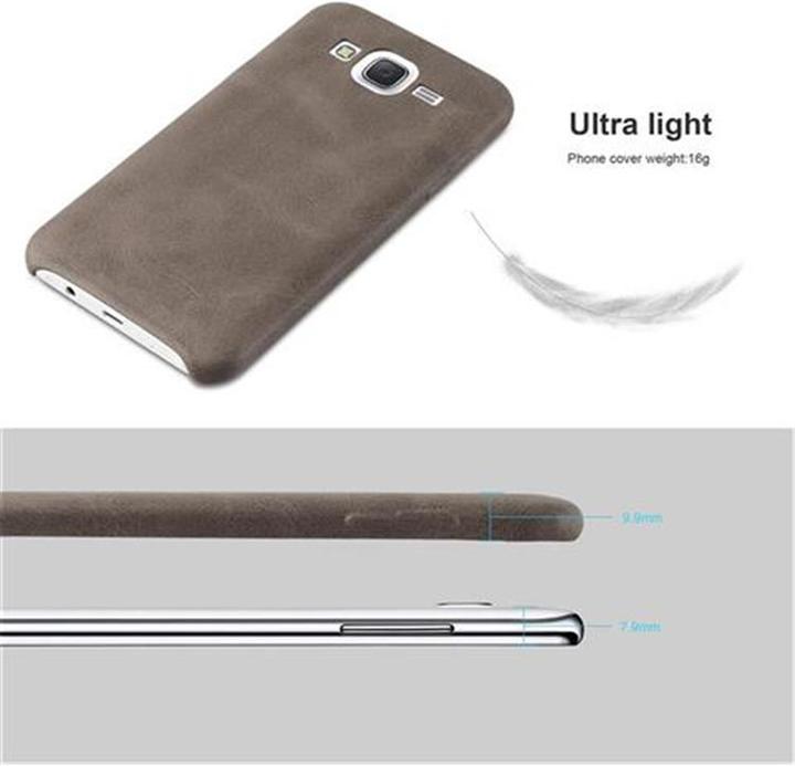 Image du produit Cadorabo Couverture rigide en similicuir avec structure (Samsung Galaxy J5 (2015))