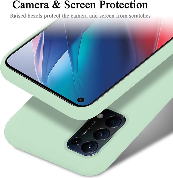 Productafbeelding Cadorabo TPU Vloeibaar Silicone Hoesje (Oppo Find X3 Lite)