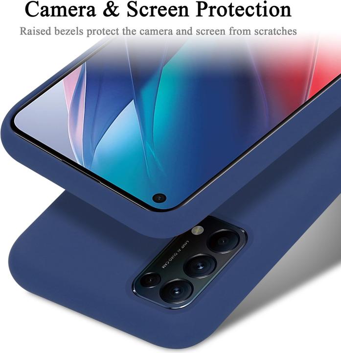 Actual product image Cadorabo TPU Liquid Silicone Case Cover (Oppo Find X3 Lite)