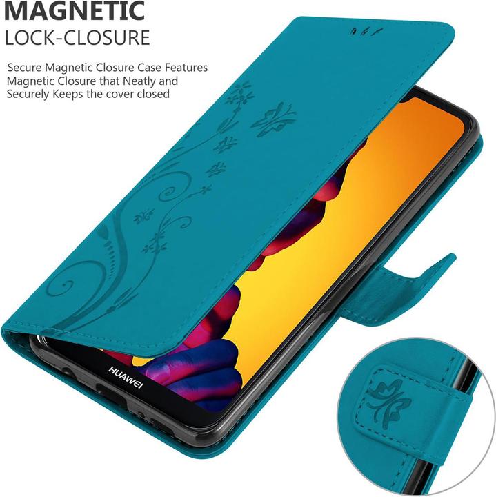 Immagine prodotto Cadorabo Copertina del libro a fiori (Huawei Nova 3E)