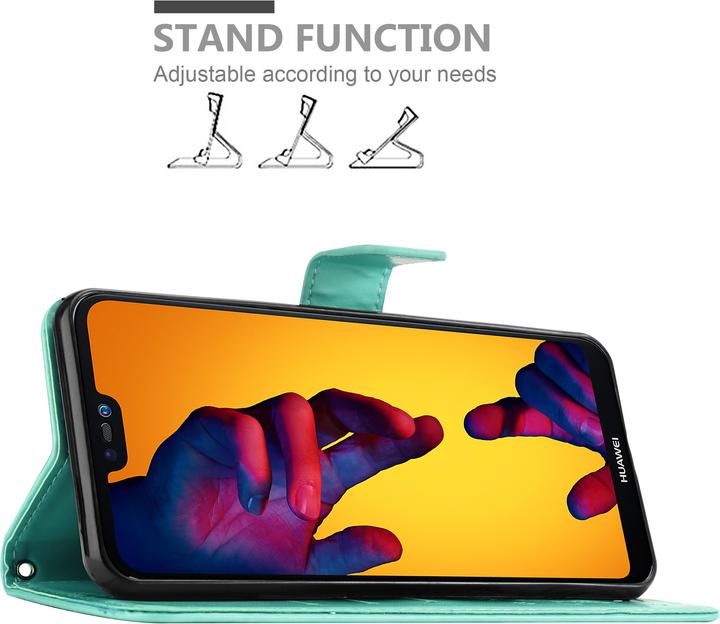 Actual product image Cadorabo Flower Book cover (Huawei Nova 3E)