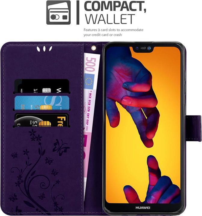 Immagine prodotto Cadorabo Copertina del libro a fiori (Huawei Nova 3E)